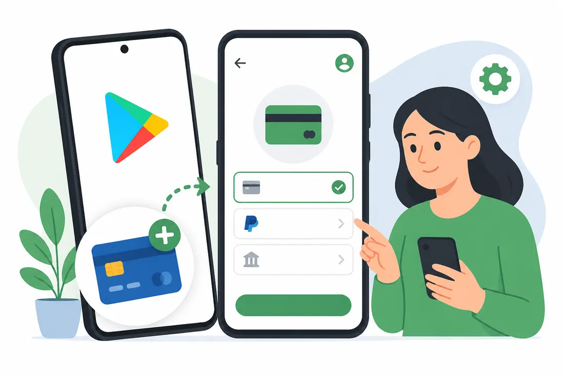 Ilustração: Como configurar pagamento na Play Store
