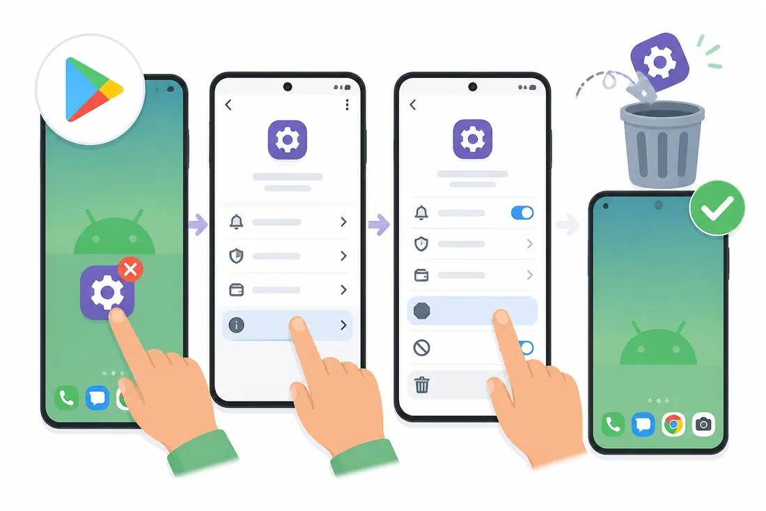 Como remover um app que não desinstala